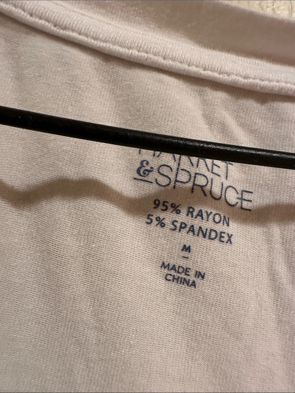 Market & Spruce Light Cream Scoop Neck Pocket Tee - Picture 2 of 3